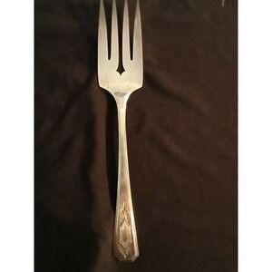 Wm. A. Rogers A1 Plus Silver Plate Cold Meat Fork 1935 Memory Pattern Vintage